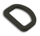 B-DR-01 1000 Black Plastic D-Ring